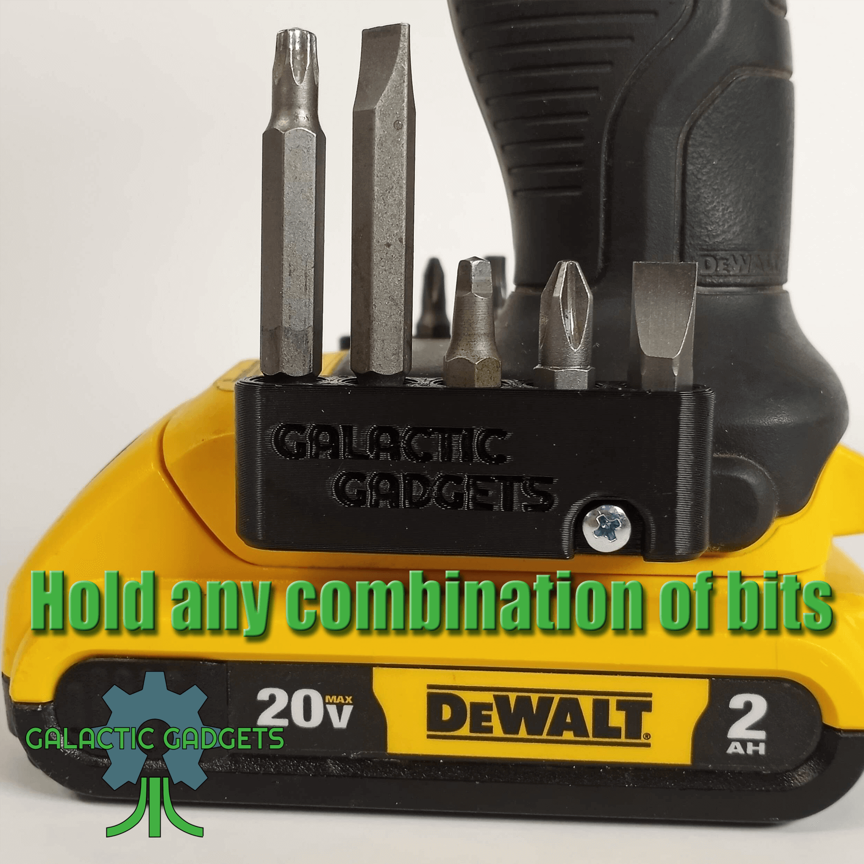 5 Slot Magnetic Bit Holder for Dewalt 20V MAX Drills, Impact Drivers - Image 4