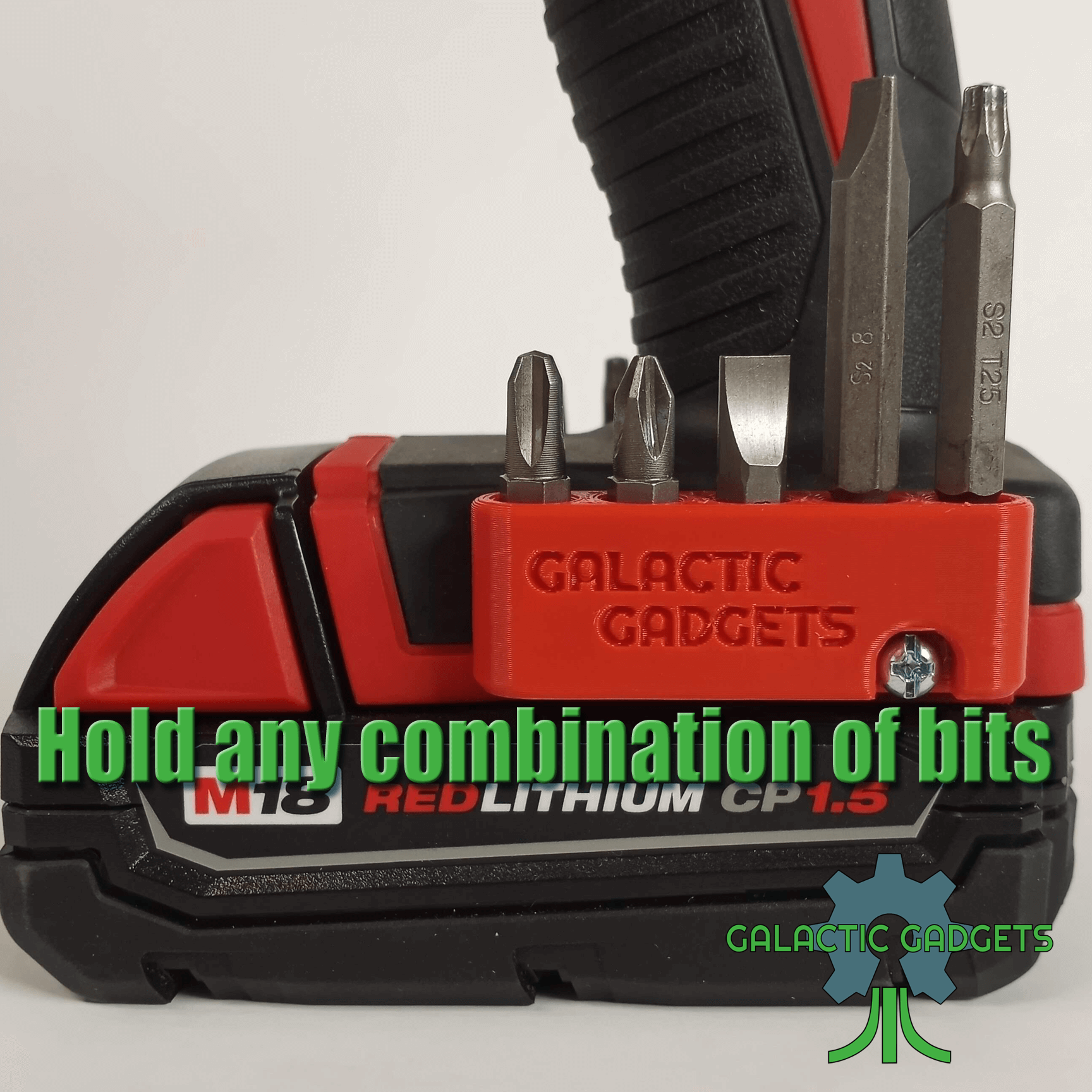 5 Slot Magnetic Bit Holder for Milwaukee M18 Drills, Impact Drivers - Image 8