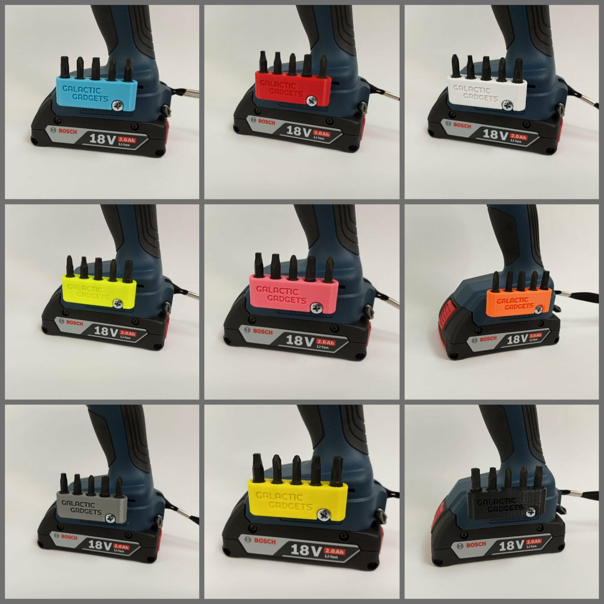 5 Slot Magnetic Bit Holder for Bosch 18V Drills, Impact Drivers - Image 5