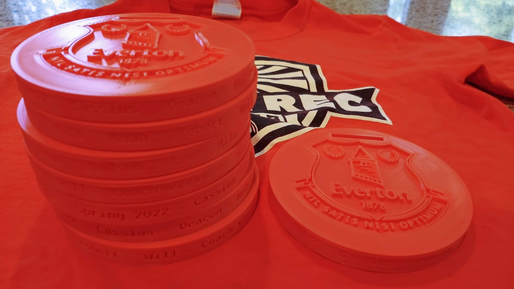 3D Printed Custom Medals for my sons championship soccer team.