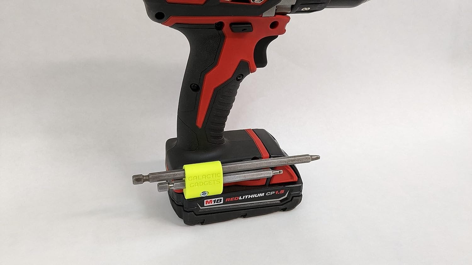 MAGNETIC Bit Holder for Milwaukee M18 Drill - Side Mounted - Strong Magnets - Low Profile Design - Galactic Gadgets (Orange) - Image 22