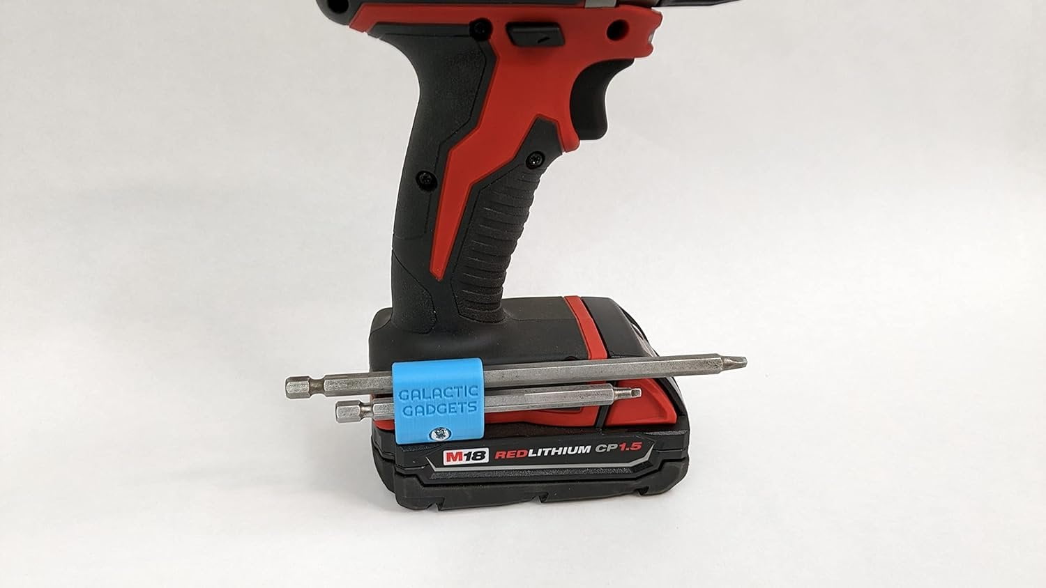 MAGNETIC Bit Holder for Milwaukee M18 Drill - Side Mounted - Strong Magnets - Low Profile Design - Galactic Gadgets (Orange) - Image 14